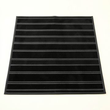 Olive Crest Rectangular Outdoor Rug - Black (synthetic illustration; no displayed measurements)