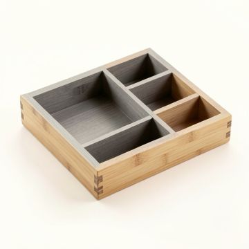 Holly Branch Empty Pantry Drawer Organizer Insert - Gray (synthetic illustration; no displayed measurements)