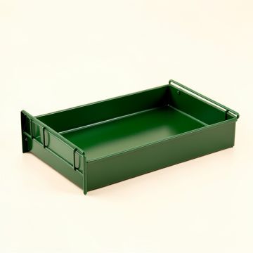 Pine Arc Empty Under-Desk Cable Tray (synthetic illustration; no displayed measurements)