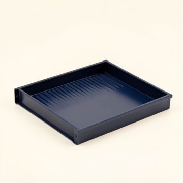 Willow Crossing Empty Under-Desk Cable Tray - Navy (synthetic illustration; no displayed measurements)