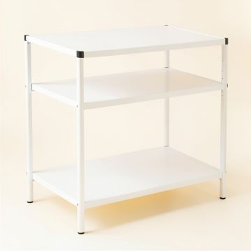 Summit Arc Empty Countertop Canister Rack - White (synthetic illustration; no displayed measurements)