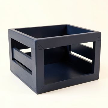 Brook Canyon Empty Furniture-Style Pet Crate - Navy (synthetic illustration; no displayed measurements)