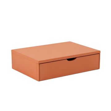 Harbor Bend Desktop Monitor Riser - Terracotta (synthetic illustration; no displayed measurements)