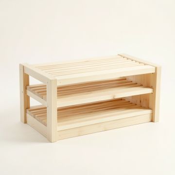 Flint Canyon Shoe Storage Bench - Ivory (synthetic illustration; no displayed measurements)