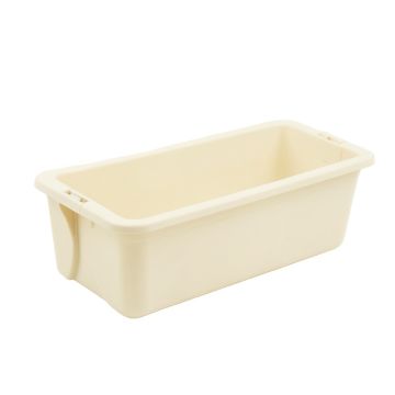 Ash Canyon Empty Railing Planter With Integral Brackets - Ivory