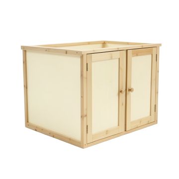 Summit Bluff Empty Furniture-Style Litter Enclosure - Cream