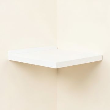 Cove Edge Wall-Mounted Cat Perch - White (synthetic illustration; no displayed measurements)
