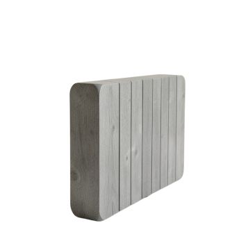 Cedar Brook Narrow Outdoor Storage Bench - Gray