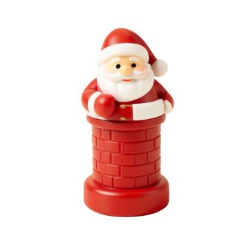 7 '' Santa Claus In Chimney Christmas Bubble Night Light