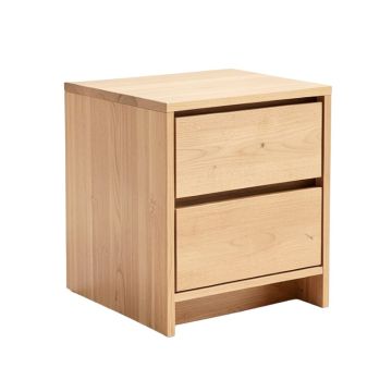 Ajeataz 1 - Drawer Solid Wood Nightstand In Light Brown