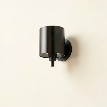 Summit Brook Wall Sconce Mounted On A Plain Wall - Black (synthetic illustration; no displayed measurements)
