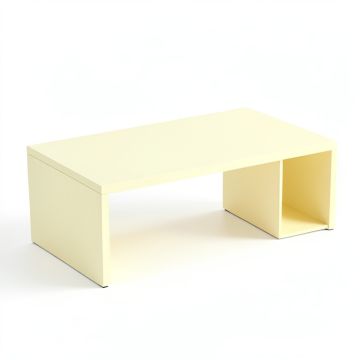 Alder Fold Desktop Monitor Riser - Ivory (synthetic illustration; no displayed measurements)