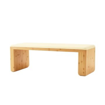 Slate Bluff Indoor Bench - Cream (synthetic illustration; no displayed measurements)