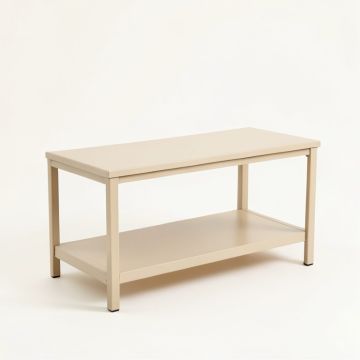 Cliff Crest Narrow Outdoor Storage Bench - Beige (synthetic illustration; no displayed measurements)