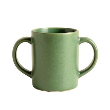 Alder Branch Ceramic Mug - Green