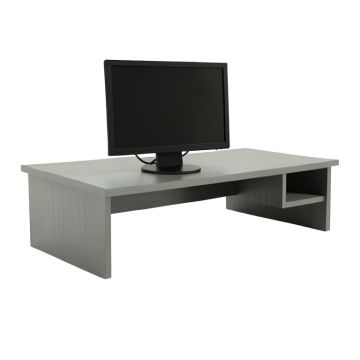 Meadow Brook Desktop Monitor Riser - Gray