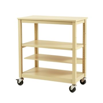 Brook Bend Empty Rolling Workshop Cart - Beige