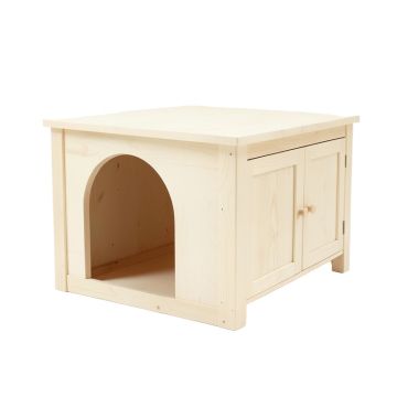 Alder Dell Empty Furniture-Style Litter Enclosure - Ivory