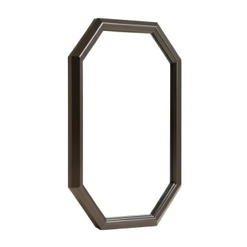 Kate And Laurel Calter Large Elongated Octagon Frame Wall Mirror