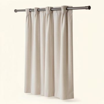 Okeelanta Washed Casual Solid Semi-Sheer Tab Top Single Curtain Panel (synthetic illustration; no displayed measurements)