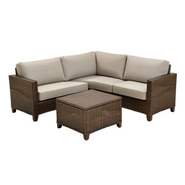 Delorenzo 4 Piece Sofa Seating Group With Cushions