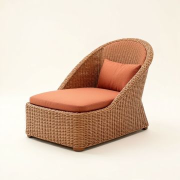Dawn Branch Outdoor Lounge Chair - Terracotta (synthetic illustration; no displayed measurements)