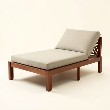 Dowling Patio Daybed With Cushion (synthetic illustration; no displayed measurements)