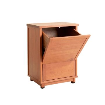 Rowan Arc Freestanding Pull-Out Hamper Cabinet - Terracotta