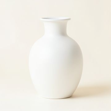 Shore Arc Empty Decorative Vase - White (synthetic illustration; no displayed measurements)