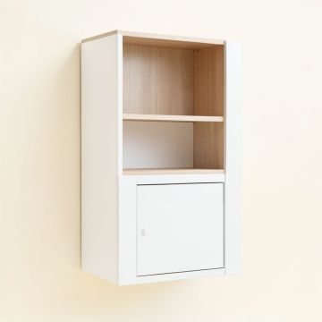 Glen Edge Wall-Mounted Entry Cabinet - White (synthetic illustration; no displayed measurements)