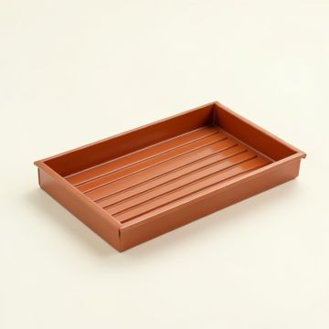 Shore Brook Empty Under-Desk Cable Tray - Terracotta (synthetic illustration; no displayed measurements)