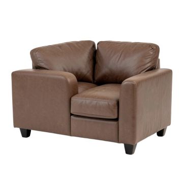 Burnam 65 '' Leather Match Pillow Top Arm Loveseat