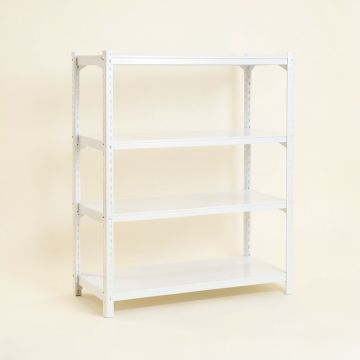 69 '' H X 68 '' W X 27.5 '' D 4 Shelf Shelving Unit (synthetic illustration; no displayed measurements)