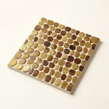 Pearl 1 '' X 1 '' Seashell Grid Mosaic Tile (synthetic illustration; no displayed measurements)