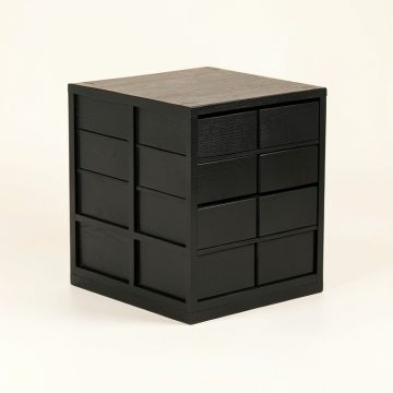 Holly Dell Small-Parts Storage Drawer Cabinet - Black (synthetic illustration; no displayed measurements)