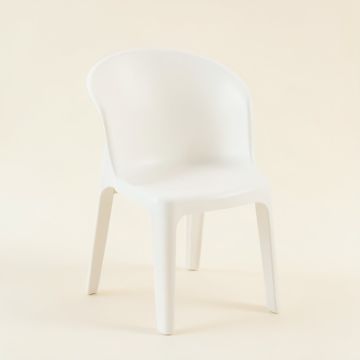 Flint Bridge Small Chair - White (synthetic illustration; no displayed measurements)