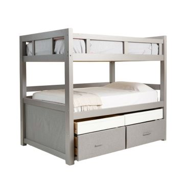 Santa Barbara Full Over Full Bunk Bed With Trundle And 4 Drawers