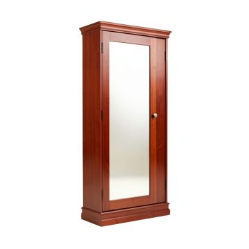 Peddie Sliding Jewelry Armoire With Mirror