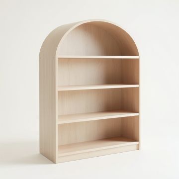 Ridge Canyon Freestanding Bookcase - Beige (synthetic illustration; no displayed measurements)