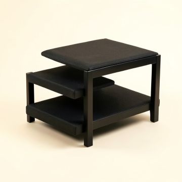 3-Tier Shoe Bench For Entryway Shoe Storage Organizer Rack With Foam Padded Seat (synthetic illustration; no displayed measurements)