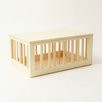 Cedar Dale Empty Furniture-Style Pet Crate - Cream (synthetic illustration; no displayed measurements)