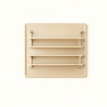 Willow Brook Empty Wall-Mounted Tool Organizer Panel - Beige (synthetic illustration; no displayed measurements)