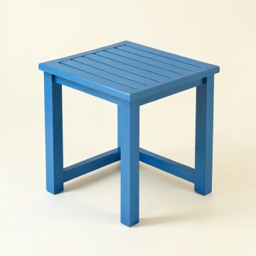 Meadow Crest Compact Balcony Table - Blue (synthetic illustration; no displayed measurements)