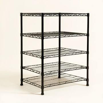 63 '' H X 36 '' W X 14 '' D 4-Tier Wire Shelving Rack (synthetic illustration; no displayed measurements)