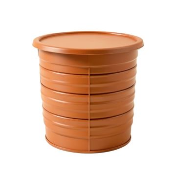 Maple Bend Closed Garden Compost Bin - Terracotta