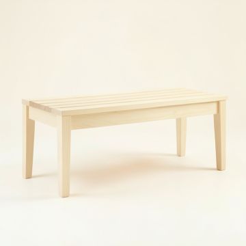 River Brook Indoor Bench - Ivory (synthetic illustration; no displayed measurements)