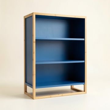 Vale Bend Freestanding Bookcase - Blue (synthetic illustration; no displayed measurements)
