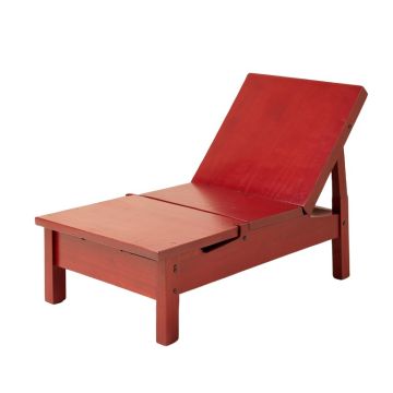 One Arm Recessed Right-Arm Chaise Lounge