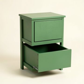 Summit Canyon Freestanding Pull-Out Hamper Cabinet - Green (synthetic illustration; no displayed measurements)