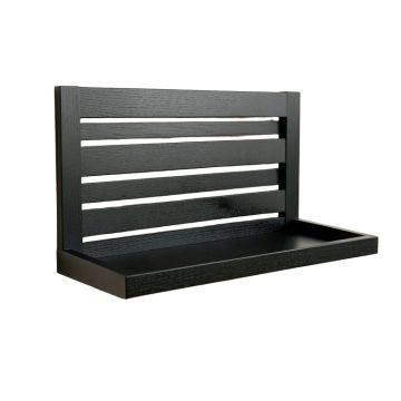 Clay Bend Wall-Mounted Entryway Organizer Shelf - Black